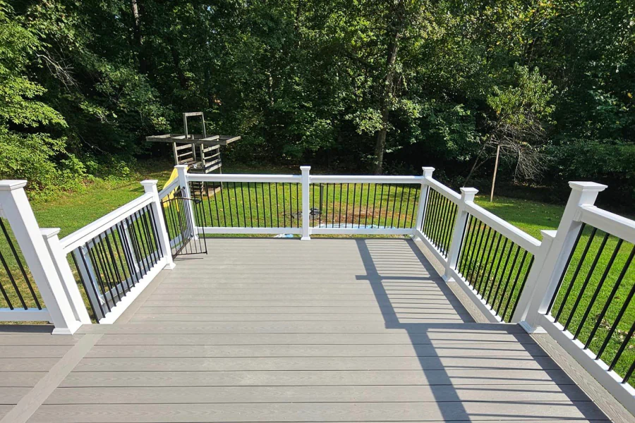 newly built deck